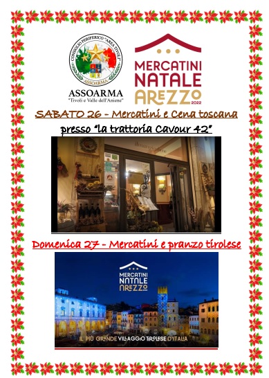 Arezzo: mercatini di Natale 2022