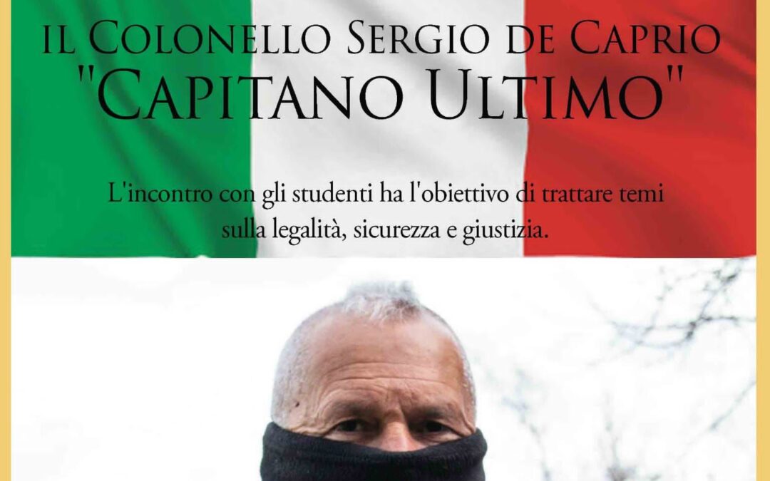 Capitano Ultimo a Passo Corese (RI) il 28 marzo 2023 ore 11:00