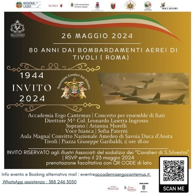 80 anni dai bombardamenti aerei di Tivoli