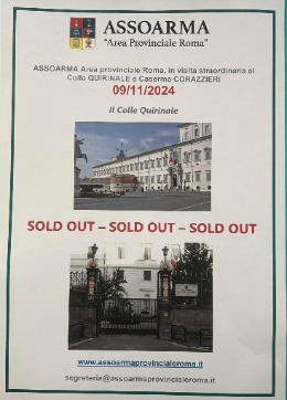 Visita straordinaria al Colle Quirinale e Caserma dei Corazzieri