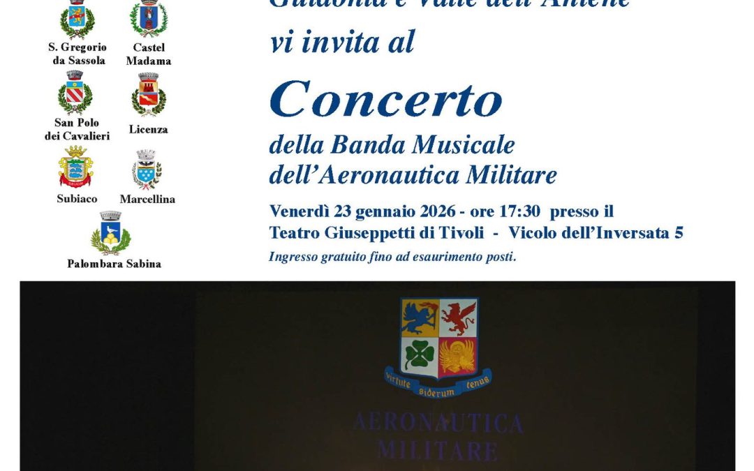 Concerto della Banda Musicale dell’Aeronautica Militare