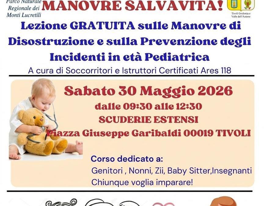 Lezione Gratuita sulle manovre di disostruzione in età pediatrica